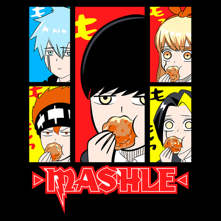 Koszulka Czarna -  MASHLE - WYBIERZ KOLOR KOSZULKI I FASON