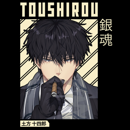 Koszulka Czarna Gintama WYBIERZ KOLOR KOSZULKI I FASON