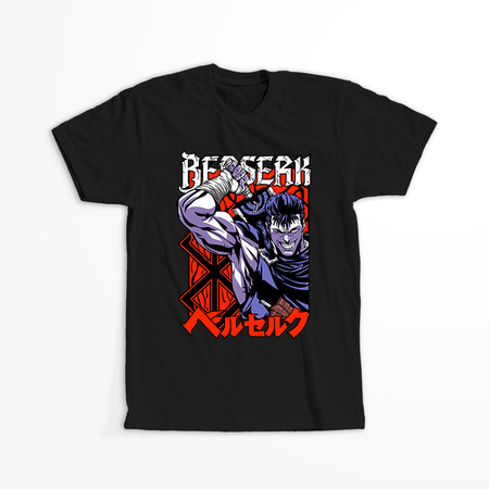 Koszulka Czarna - Berserk - WYBIERZ KOLOR KOSZULKI I FASON