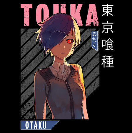 Koszulka Czarna Tokyo Ghoul - WYBIERZ KOLOR KOSZULKI I FASON