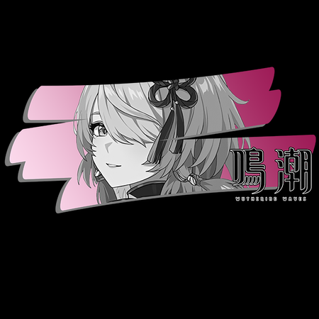 Koszulka Czarna Wuthering Waves - WYBIERZ FASON I KOLOR KOSZULKI