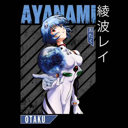 Koszulka Czarna Neon Genesis Evangelion - WYBIERZ KOLOR KOSZULKI I FASON