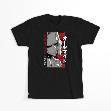 Koszulka Czarna My Hero Academia / Akademia bohaterów - WYBIERZ KOLOR KOSZULKI I FASON