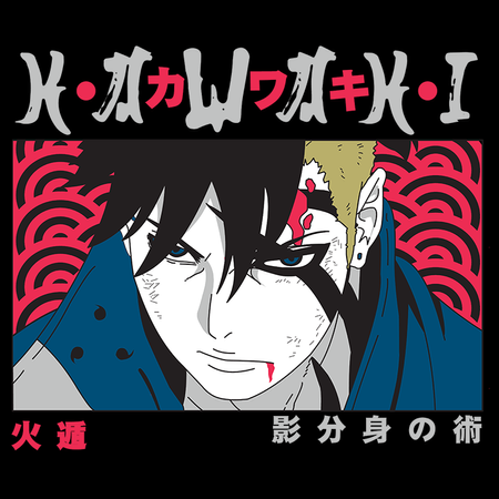 Koszulka Czarna Naruto / Boruto - WYBIERZ KOLOR KOSZULKI I FASON