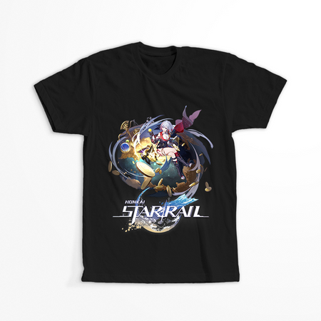 Koszulka Czarna - Honkai Star Rail  - Topaz and Numby WYBIERZ KOLOR KOSZULKI I FASON