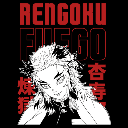 Koszulka Biała Demon Slayer / Kimetsu no Yaiba / Miecz zabójcy demonów - WYBIERZ KOLOR KOSZULKI I FASON