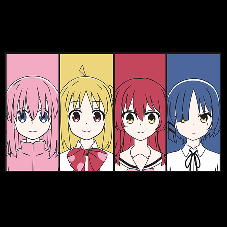 Koszulka Biała Bocchi the Rock! - WYBIERZ KOLOR KOSZULKI I FASON