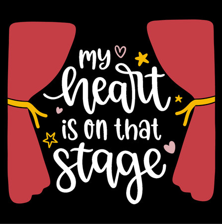 Koszulka Serce na scenie WYBIERZ KOLOR KOSZULKI I FASON