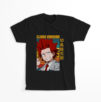 Koszulka Czarna My Hero Academia / Akademia bohaterów - WYBIERZ KOLOR KOSZULKI I FASON