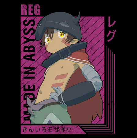 Koszulka Czarna Made in Abyss - WYBIERZ KOLOR KOSZULKI I FASON