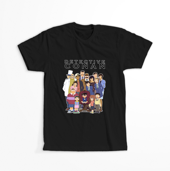 Koszulka Czarna Detective Conan WYBIERZ KOLOR KOSZULKI I FASON