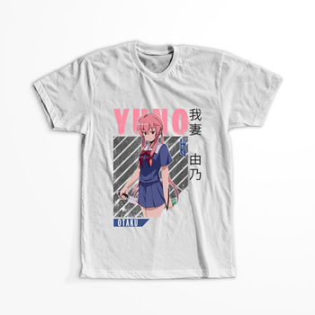 Koszulka Biała Mirai Nikki - WYBIERZ KOLOR KOSZULKI I FASON