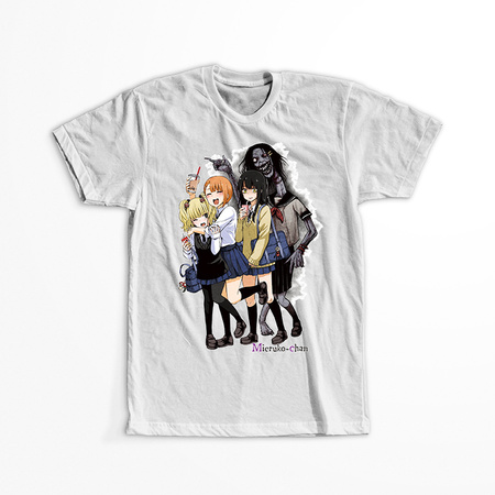 Koszulka Biała - Mieruko-chan. Dziewczyna, która widzi więcej - WYBIERZ FASON KOSZULKI
