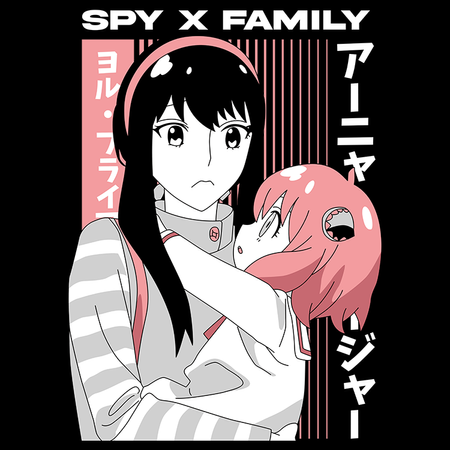Koszulka Czarna Spy X Family - WYBIERZ KOLOR KOSZULKI I FASON