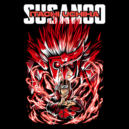 Koszulka Czarna Naruto / Boruto - WYBIERZ KOLOR KOSZULKI I FASON