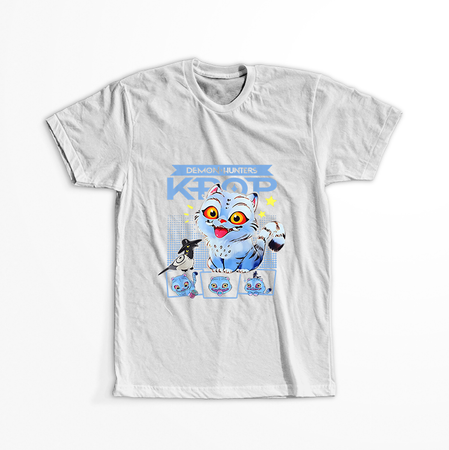 Koszulka Biała KPop Demon Hunters WYBIERZ KOLOR KOSZULKI I FASON