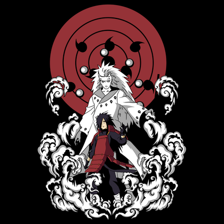 Koszulka Biała Naruto / Boruto - WYBIERZ KOLOR KOSZULKI I FASON