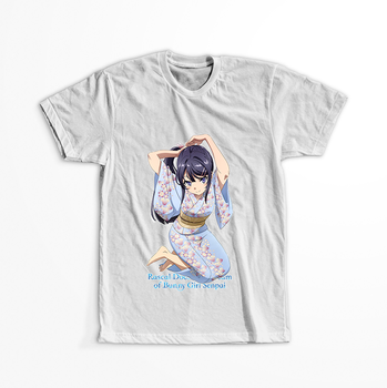 Koszulka Biała Seishun Buta Yarou wa Bunny Girl Senpai no Yume wo Minai WYBIERZ KOLOR KOSZULKI I FASON