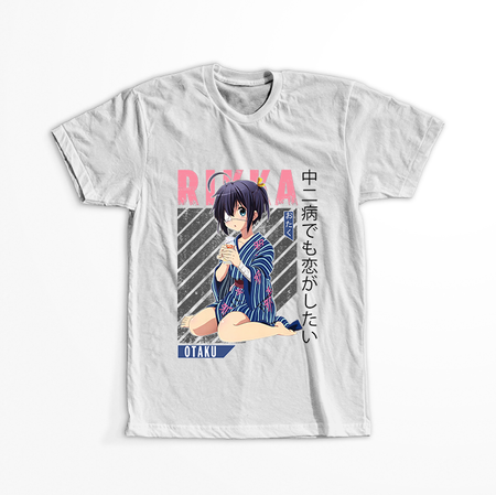 Koszulka Biała Chuunibyou demo Koi ga Shitai! / Love, Chunibyo & Other Delusions! - WYBIERZ KOLOR KOSZULKI I FASON