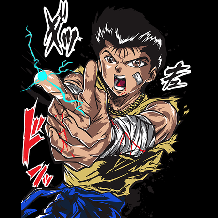 Koszulka Biała - Yu Yu Hakusho - WYBIERZ KOLOR KOSZULKI I FASON