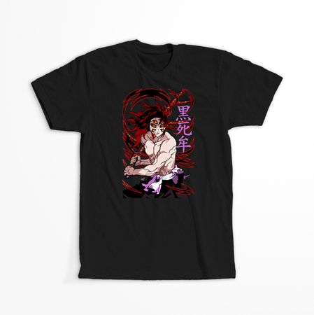 Koszulka Czarna Demon Slayer / Kimetsu no Yaiba / Miecz zabójcy demonów - WYBIERZ KOLOR KOSZULKI I FASON