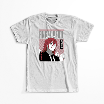 Koszulka Biała Chainsaw Man WYBIERZ KOLOR KOSZULKI I FASON