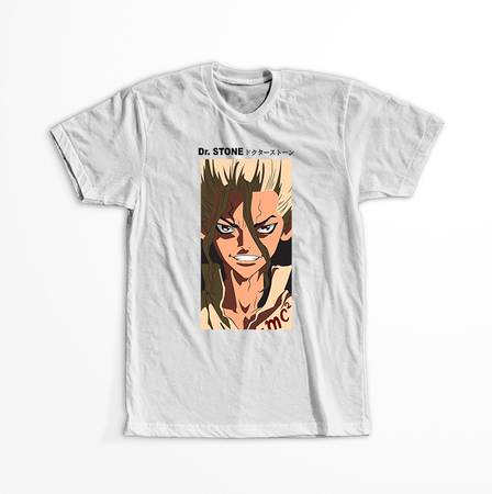 Koszulka Biała Dr. Stone - WYBIERZ KOLOR KOSZULKI I FASON