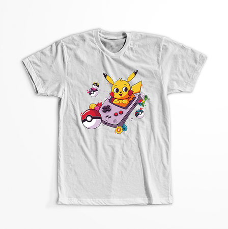 Koszulka Biała - Pokemon - WYBIERZ KOLOR KOSZULKI I FASON