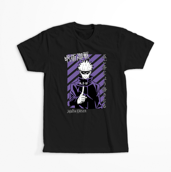 Koszulka Czarna Jujutsu Kaisen - WYBIERZ KOLOR KOSZULKI I FASON