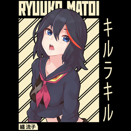 Koszulka Czarna - Kill La Kill - WYBIERZ KOLOR KOSZULKI I FASON