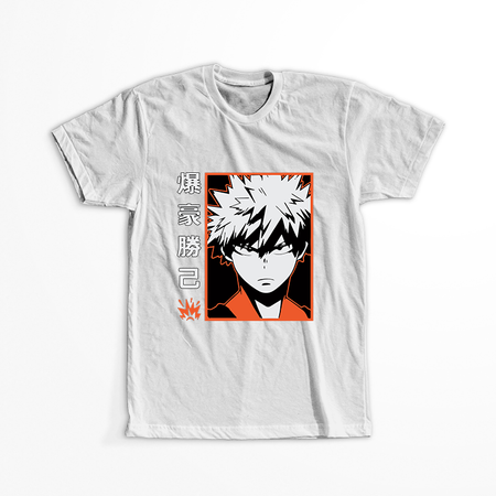 Koszulka Biała My Hero Academia / Akademia bohaterów - WYBIERZ KOLOR KOSZULKI I FASON