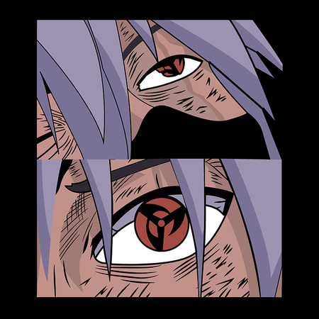 Koszulka Czarna Naruto / Boruto - WYBIERZ KOLOR KOSZULKI I FASON