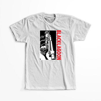 Koszulka Biała - Black Lagoon - WYBIERZ KOLOR KOSZULKI I FASON