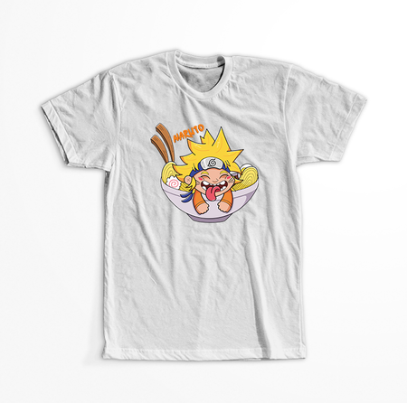 Koszulka Biała Naruto / Boruto - WYBIERZ KOLOR KOSZULKI I FASON