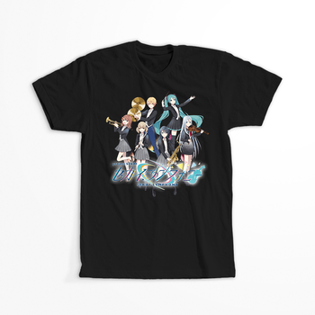 Koszulka Czarna - Project SEKAI COLORFUL STAGE! - WYBIERZ FASON KOSZULKI