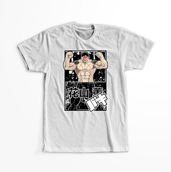 Koszulka Biała Baki the Grappler - WYBIERZ KOLOR KOSZULKI I FASON