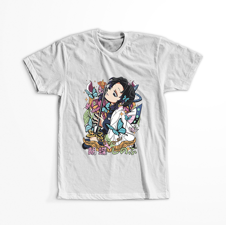 Koszulka Biała Demon Slayer / Kimetsu no Yaiba / Miecz zabójcy demonów - WYBIERZ KOLOR KOSZULKI I FASON