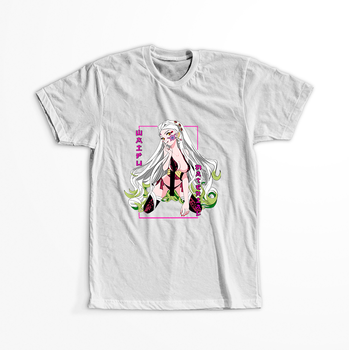 Koszulka Biała Demon Slayer / Kimetsu no Yaiba / Miecz zabójcy demonów - WYBIERZ KOLOR KOSZULKI I FASON