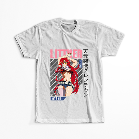 Koszulka Biała Tengen Toppa Gurren Lagann - WYBIERZ KOLOR KOSZULKI I FASON