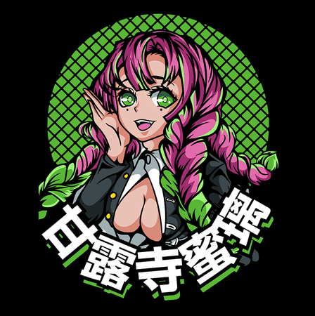 Koszulka Biała Demon Slayer / Kimetsu no Yaiba / Miecz zabójcy demonów - WYBIERZ KOLOR KOSZULKI I FASON