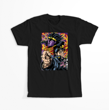 Koszulka Czarna JOJO's Bizarre Adventure - WYBIERZ KOLOR KOSZULKI I FASON