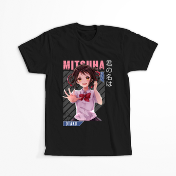 Koszulka Czarna Kimi no na wa WYBIERZ KOLOR KOSZULKI I FASON