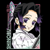 Koszulka Czarna Demon Slayer / Kimetsu no Yaiba / Miecz zabójcy demonów - WYBIERZ KOLOR KOSZULKI I FASON