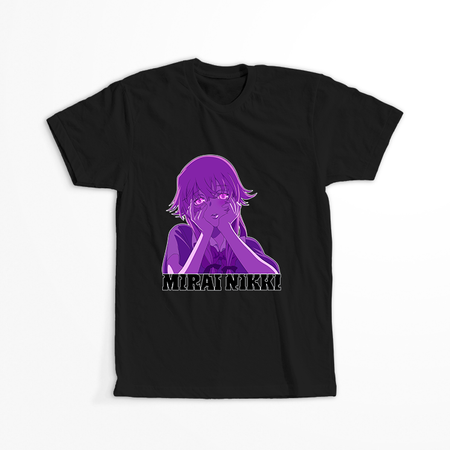 Koszulka Czarna Mirai Nikki - WYBIERZ KOLOR KOSZULKI I FASON