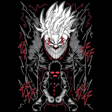 Koszulka Czarna Dandadan - WYBIERZ FASON KOSZULKI