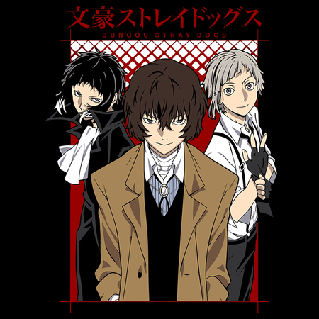 Koszulka Biała - Bungou Stray Dogs - WYBIERZ KOLOR KOSZULKI I FASON