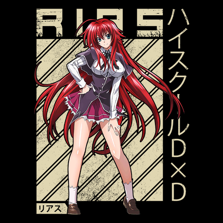 Koszulka Biała Highschool DxD - WYBIERZ KOLOR KOSZULKI I FASON