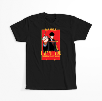 Koszulka Czarna - MASHLE - WYBIERZ KOLOR KOSZULKI I FASON