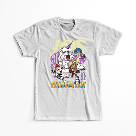 Koszulka Biała - Digimon - WYBIERZ KOLOR KOSZULKI I FASON