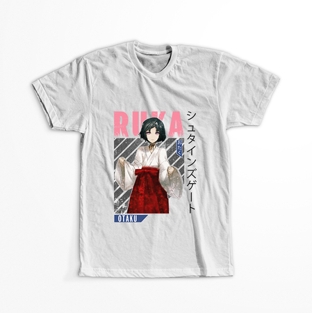 Koszulka Biała - Steins;Gate - WYBIERZ KOLOR KOSZULKI I FASON